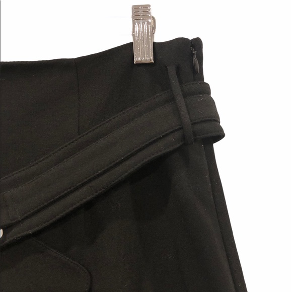 Club Monaco Belted Skirt with Ruffle Black Size 8 - Picture 6 of 9